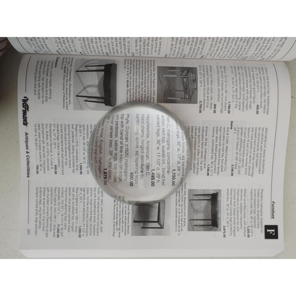 Half-Sphere magnifying glass large